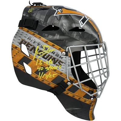 Alex Nedeljkovic Pittsburgh Penguins Autographed Replica Goalie Mask with Multiple Inscriptions
