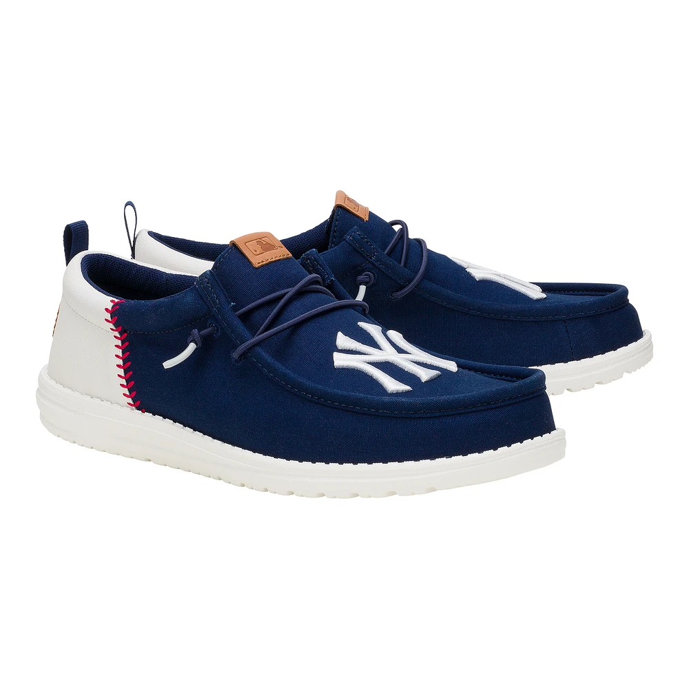 Men's Hey Dude Navy New York Yankees Wally Casual Shoes