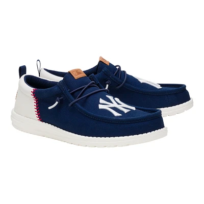 Men's Hey Dude Navy New York Yankees Wally Casual Shoes