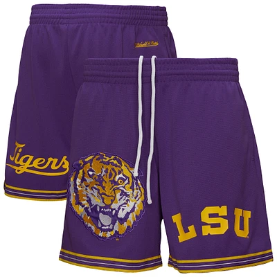 Men's Mitchell & Ness  Purple LSU Tigers Team Origins Mesh Shorts