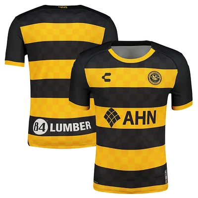 Men's Charly Black Pittsburgh Riverhounds SC 2025 Home Authentic Jersey