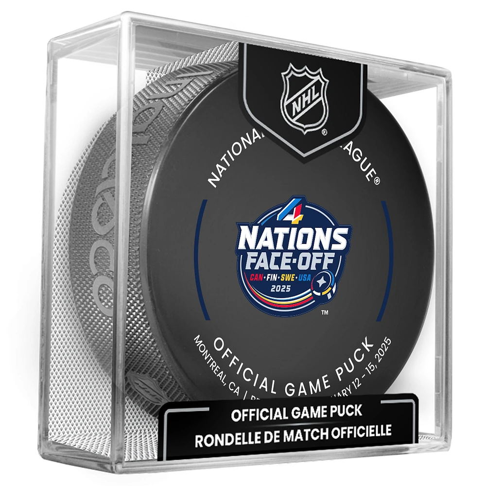 NHL 2025 4 Nations Face-Off Montreal Official Game Puck Cube