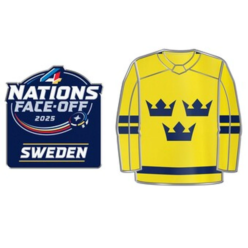 Sweden 2025 4 Nations Face-Off Two-Piece Pin Set