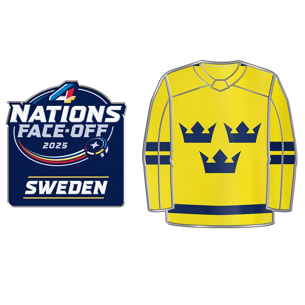 Sweden 2025 4 Nations Face-Off Two-Piece Pin Set