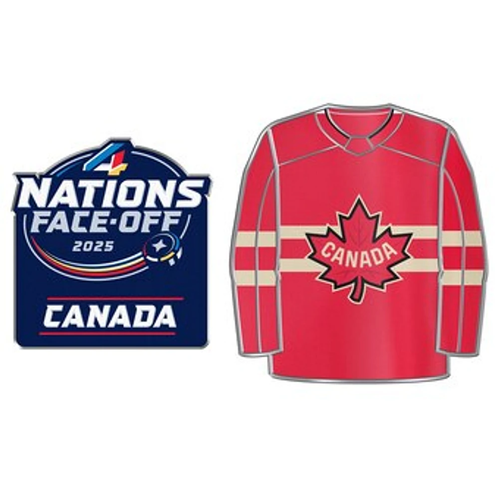 Canada 2025 4 Nations Face-Off Two-Piece Pin Set