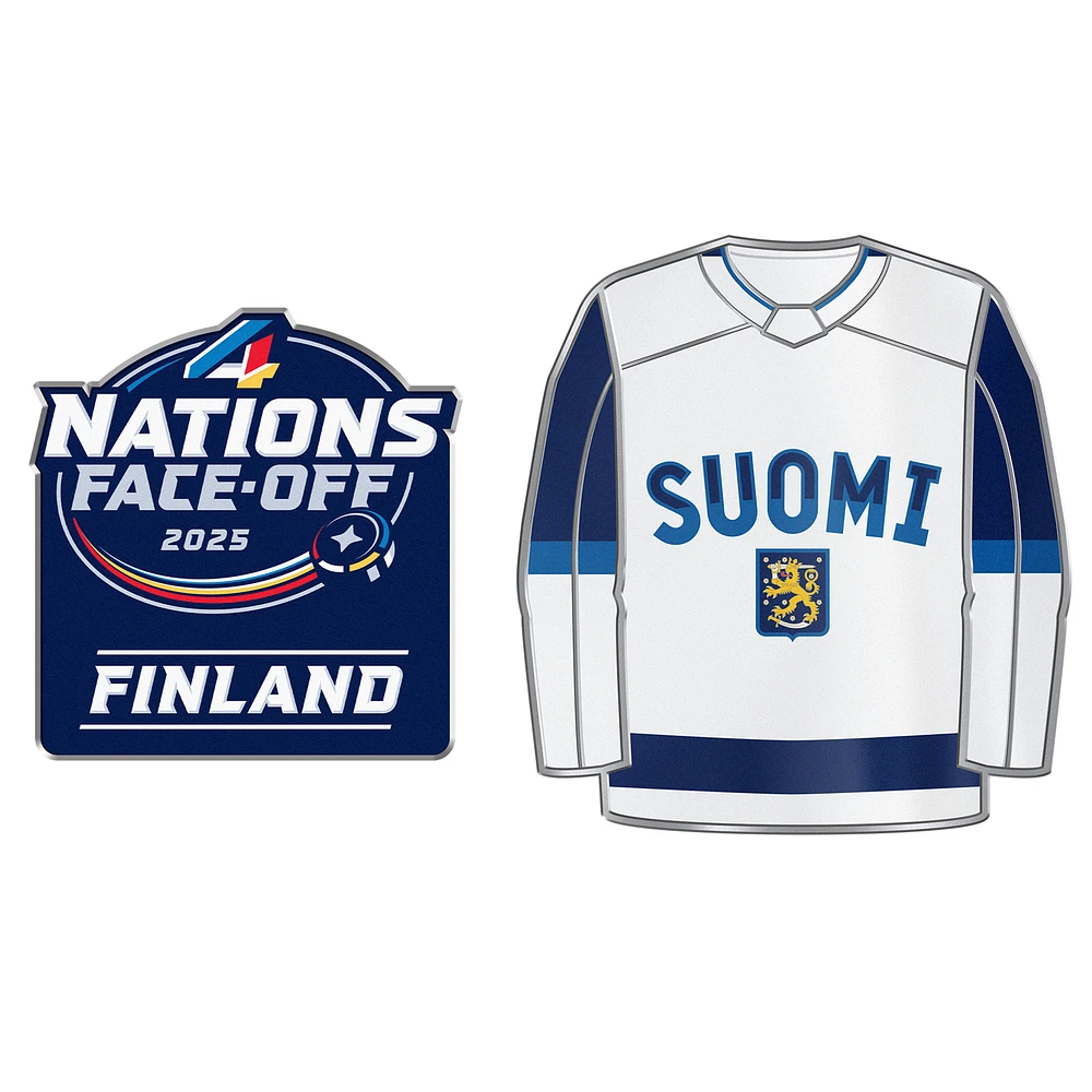 Finland 2025 4 Nations Face-Off Two-Piece Pin Set