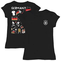 Toddler Vive La Fete  Black Germany National Team Impressions Artwork Fitted T-Shirt