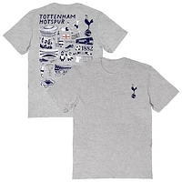 Women's Vive La Fete Heather Gray Tottenham Hotspur Impressions Artwork T-Shirt