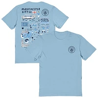 Women's Vive La Fete Sky Blue Manchester City Impressions Artwork T-Shirt