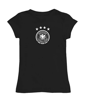 Girls Toddler Vive La Fete Black Germany National Team Color Badge Fitted T-Shirt