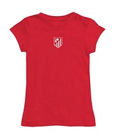 Girls Toddler Vive La Fete Red Atletico de Madrid Color Badge Fitted T-Shirt