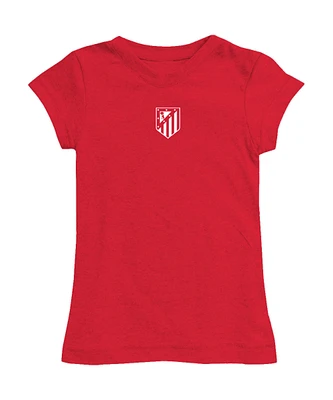 Girls Toddler Vive La Fete Red Atletico de Madrid Color Badge Fitted T-Shirt