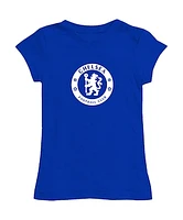 Girls Toddler Vive La Fete Blue Chelsea Color Badge Fitted T-Shirt