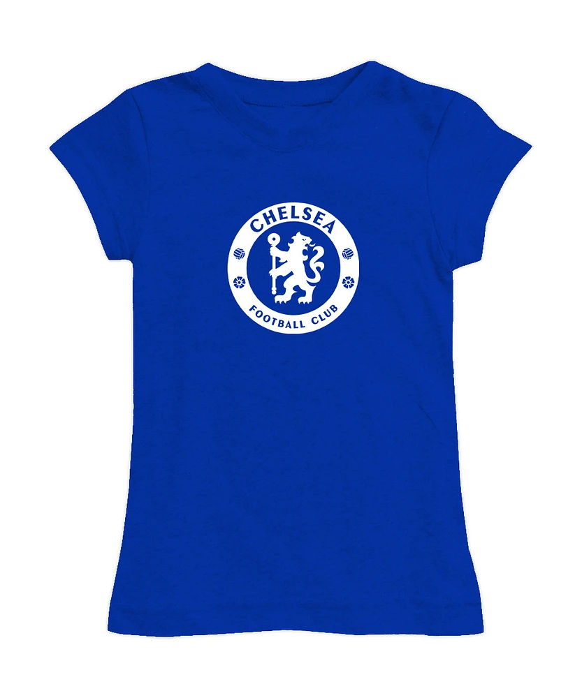 Girls Toddler Vive La Fete Blue Chelsea Color Badge Fitted T-Shirt