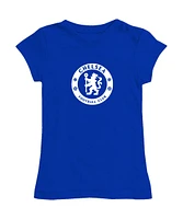 Girls Toddler Vive La Fete Blue Chelsea Color Badge Fitted T-Shirt
