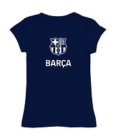 Girls Toddler Vive La Fete Navy Barcelona Color Badge Fitted T-Shirt