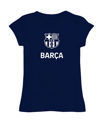 Girls Toddler Vive La Fete Navy Barcelona Color Badge Fitted T-Shirt