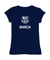 Girls Toddler Vive La Fete Navy Barcelona Color Badge Fitted T-Shirt