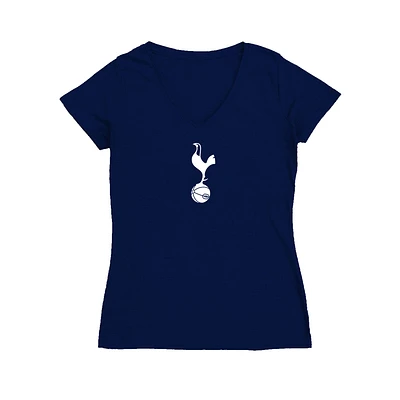 Women's Vive La Fete Navy Tottenham Hotspur Color Badge V-Neck Fitted T-Shirt