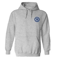 Women's Vive La Fete Heather Gray Chelsea Color Badge Pullover Hoodie