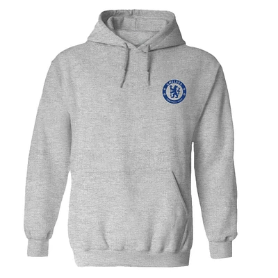 Women's Vive La Fete Heather Gray Chelsea Color Badge Pullover Hoodie