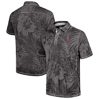 Men's Tommy Bahama  Black/Gray USC Trojans Sport Santiago Paradise Polo