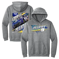 Men's Hendrick Motorsports Team Collection  Heather Gray Chase Elliott Car Pullover Hoodie