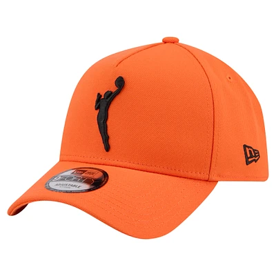 Men's New Era  Orange WNBA Gear Core Logo A-Frame 9FORTY Adjustable Hat