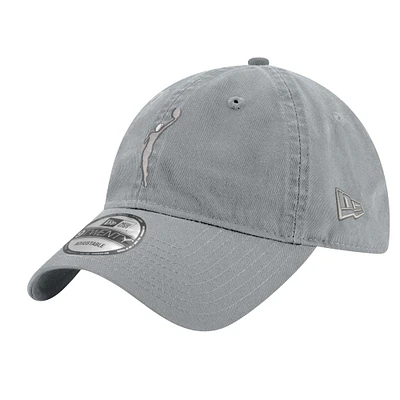 Unisex New Era Gray WNBA Core Tonal 9TWENTY Adjustable Hat