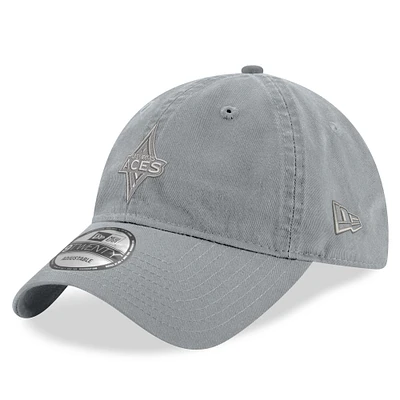 Unisex New Era Gray Las Vegas Aces Core Tonal 9TWENTY Adjustable Hat