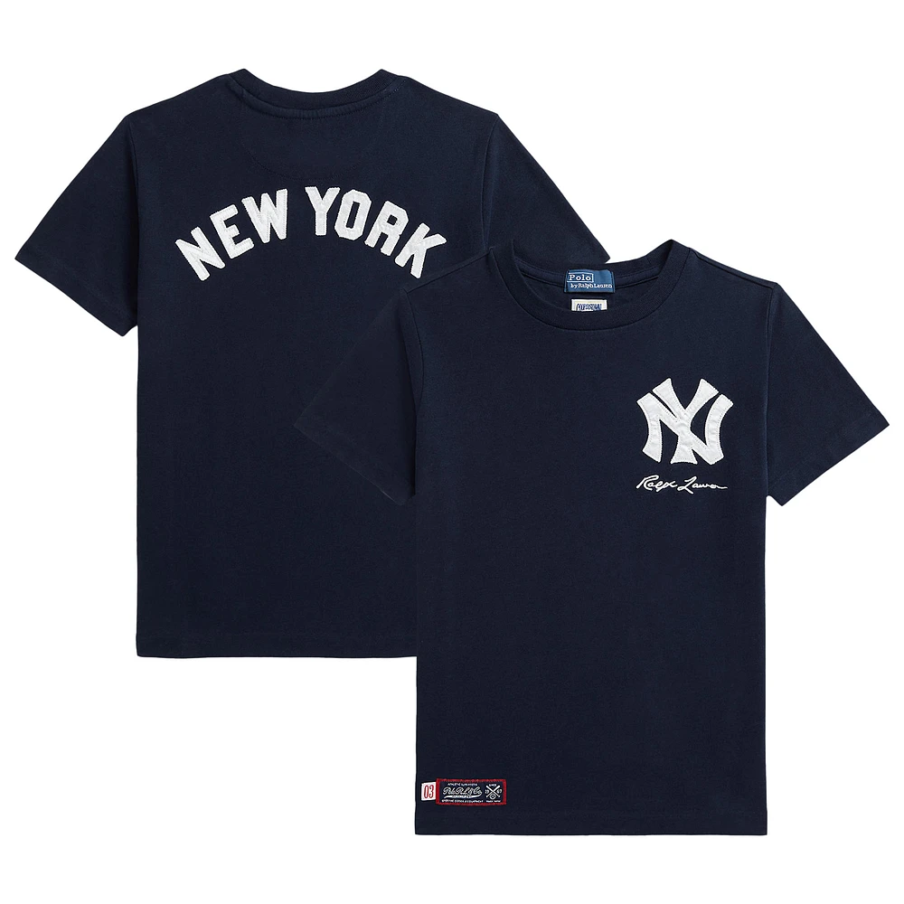 Toddler Polo Ralph Lauren Navy Yankees Jersey T-Shirt