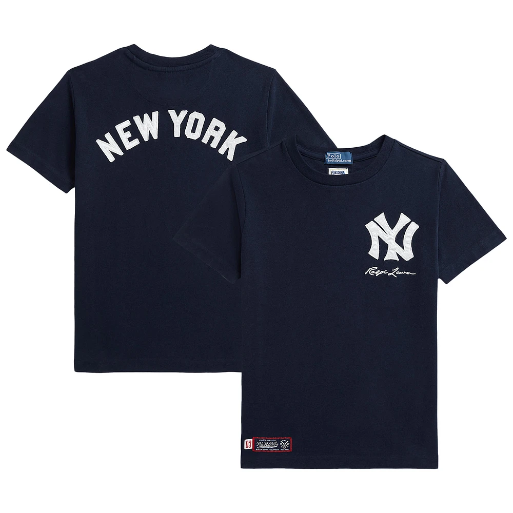 Preschool Polo Ralph Lauren Navy Yankees Jersey T-Shirt