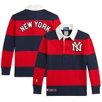 Preschool Polo Ralph Lauren  Navy/Red Yankees Rugby Knit Shirt