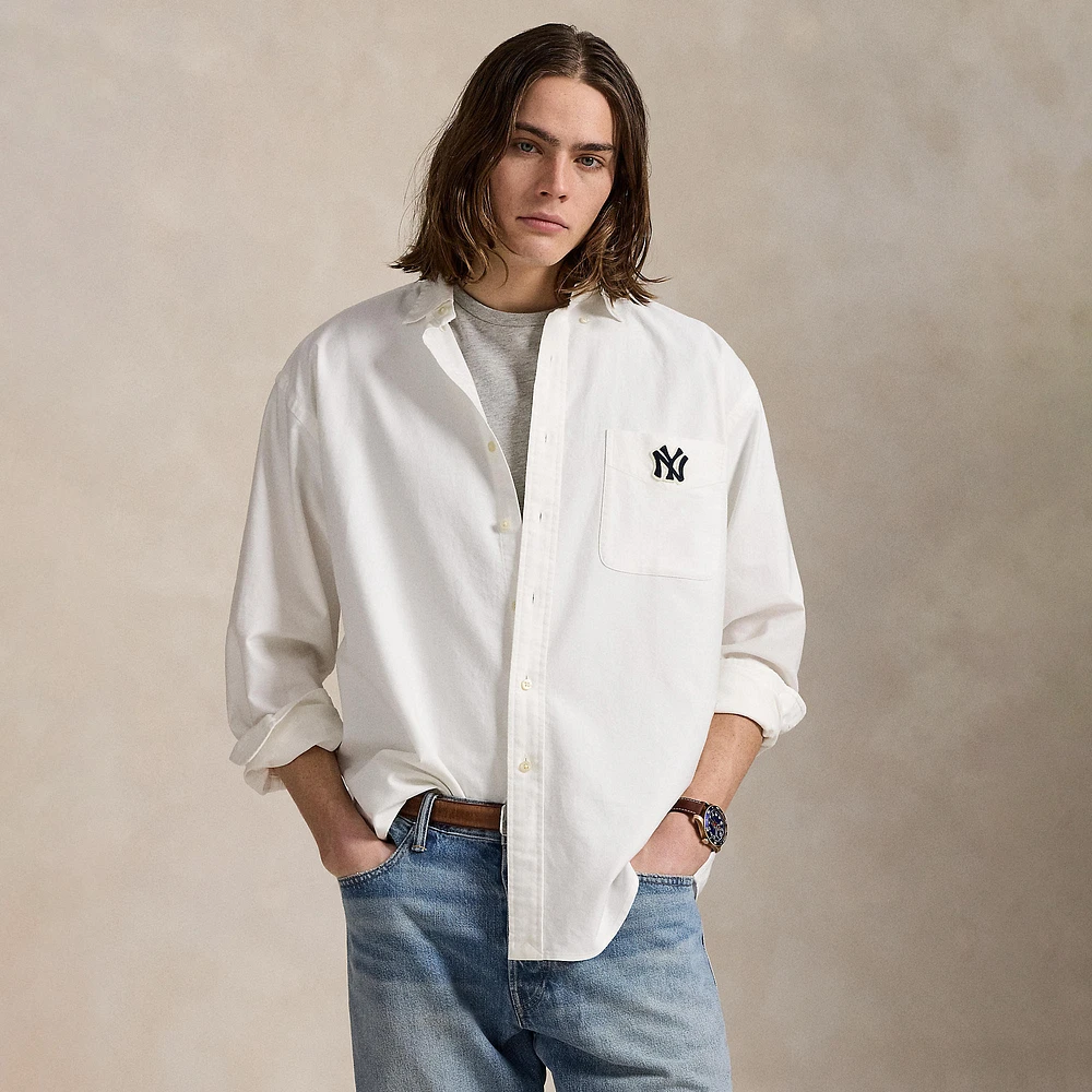 Polo Ralph Lauren White Yankees Big Shirt