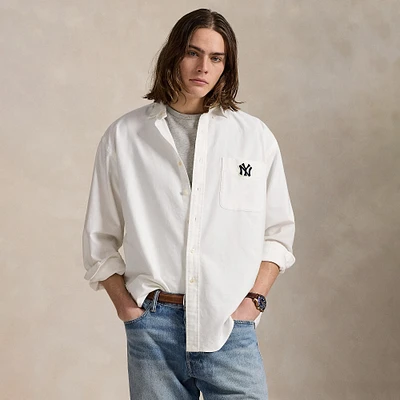 Polo Ralph Lauren White Yankees  Big Shirt