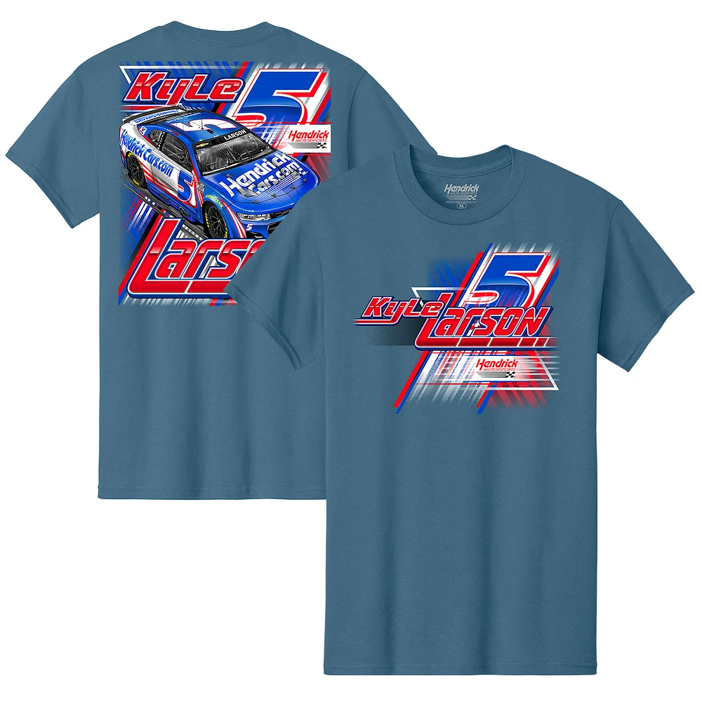 Men's Hendrick Motorsports Team Collection Blue Kyle Larson Hendrickcars.com Car T-Shirt