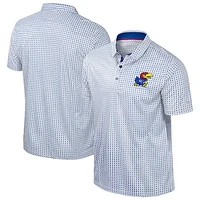 Men's Colosseum Royal Kansas Jayhawks Big & Tall Marty Rival Polo