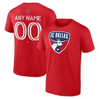 Men's Red FC Dallas Custom Team Authentic T-Shirt