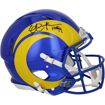 Eric Dickerson Los Angeles Rams Autographed Riddell Speed Authentic Helmet with "HOF 99" Inscription