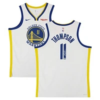 Klay Thompson Golden State Warriors Autographed White Nike Association Edition Swingman Jersey with Patch