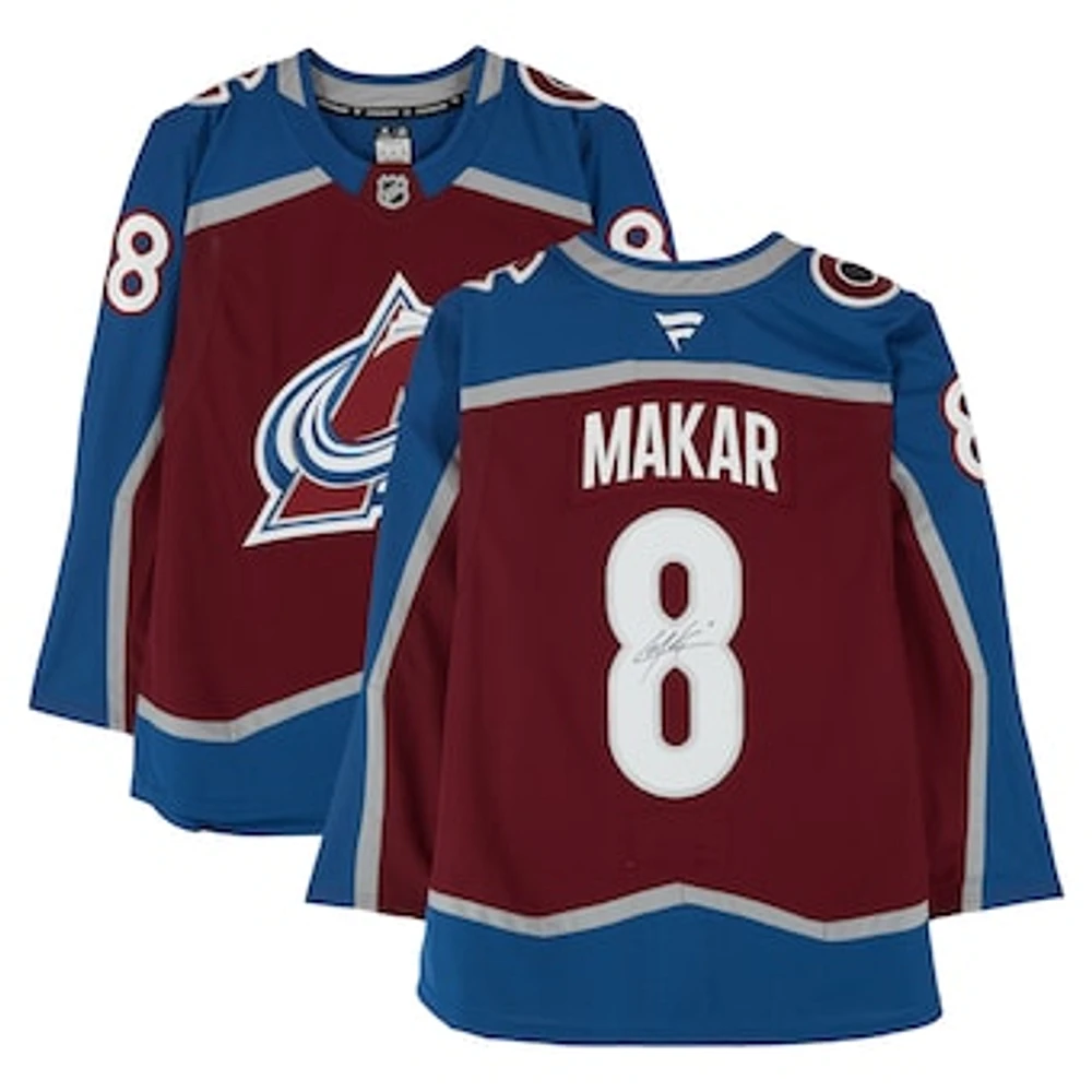 Cale Makar Colorado Avalanche Autographed Burgundy Fanatics Premium Jersey