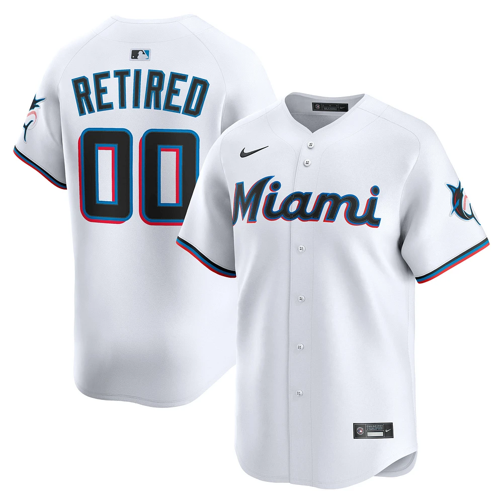 Men's Nike White Miami Marlins Home Limited Pick-A-Player Retired Roster Jersey