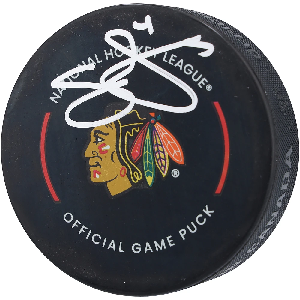 Seth Jones Chicago Blackhawks Autographed Official Game Puck