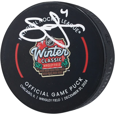 Seth Jones Chicago Blackhawks Autographed 2025 NHL Winter Classic Official Game Puck