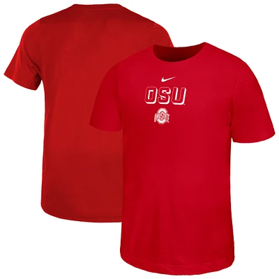 Youth Nike Scarlet Ohio State Buckeyes Legend Performance T-Shirt