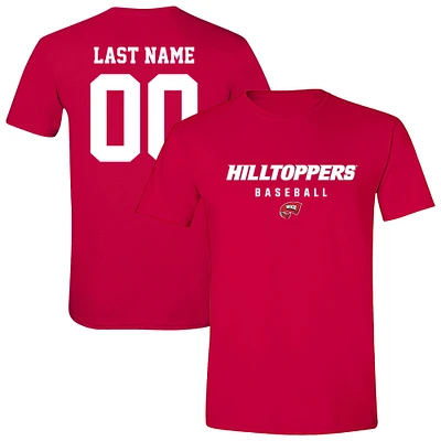 Unisex  Red Western Kentucky Hilltoppers Baseball NIL Pick-A-Player T-Shirt