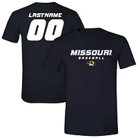 Unisex  Black Missouri Tigers Baseball NIL Pick-A-Player T-Shirt