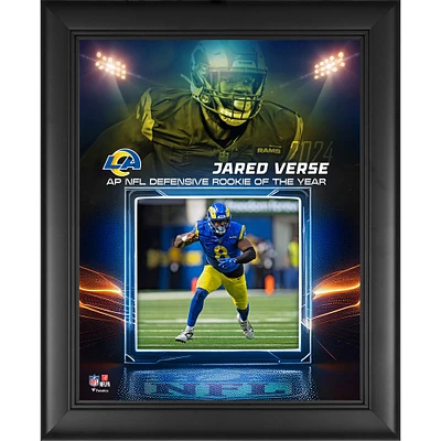 Jared Verse Los Angeles Rams Framed 13" x 16" 2024 NFL Defensive Rookie of the Year Collage
