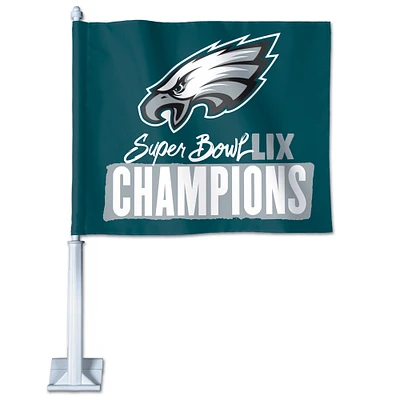 WinCraft Philadelphia Eagles Super Bowl LIX Champions 11.75" x 14" Double-Sided Car Flag