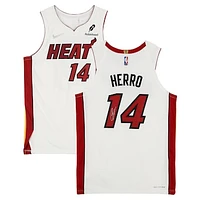 Tyler Herro Miami Heat Autographed White Nike Association Edition Authentic Jersey